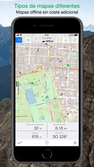 Captura de pantalla de Maps 3D PRO - Outdoor GPS en iPhone 5