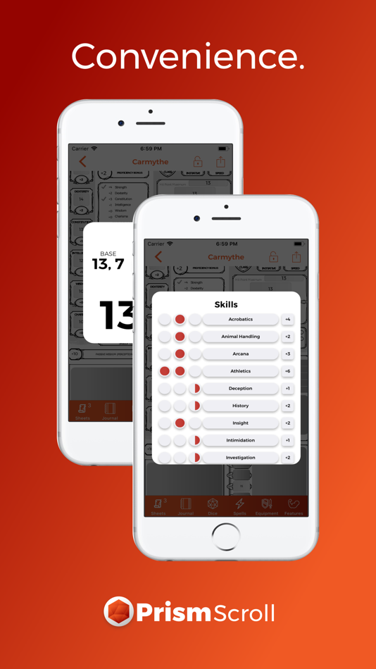 #4. PrismScroll - Character Sheet (macOS) 由: Samuel Harmon