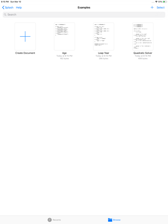 Screenshot #4 pour Splash - Programming Language