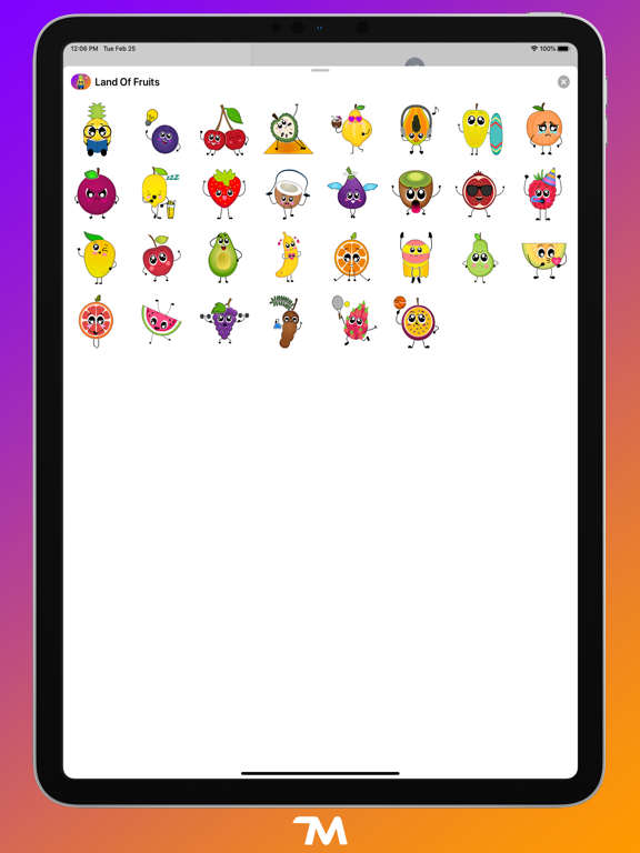Screenshot #5 pour Land Of Fruits Stickers