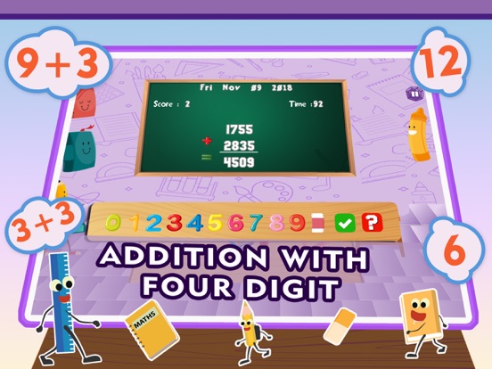 Learning Basic Math Addition iPad screenshot