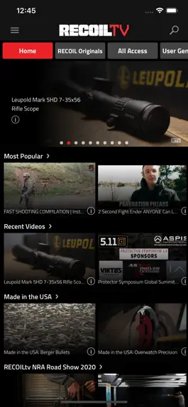 Game screenshot RecoilTV apk