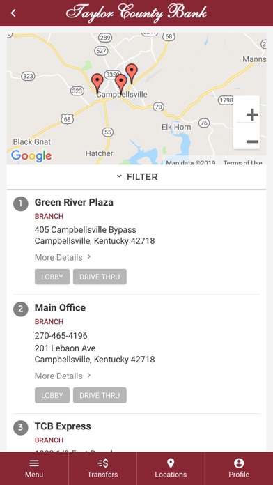 Taylor County Bank Screenshot