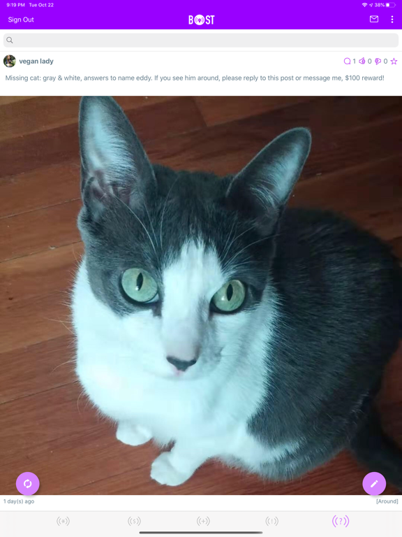 BostApp iPad screenshot 4 - Social Networking app