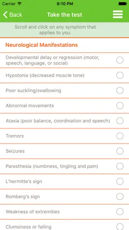 Game screenshot B12 Deficiency - risk checker apk