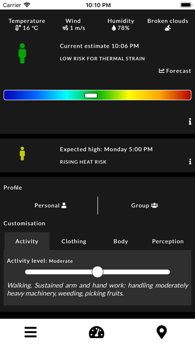ClimApp Screenshot