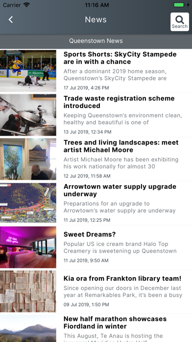 The Queenstown App Screenshot