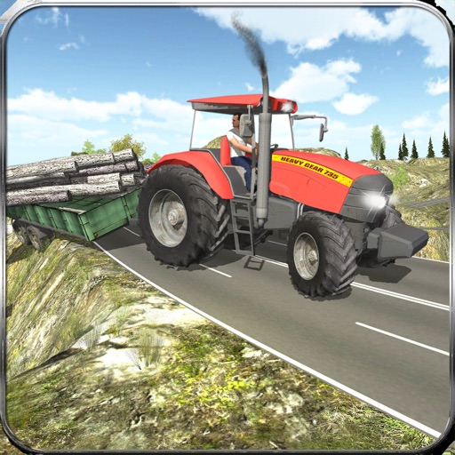 Offroad Farming Tractor Cargo Icon