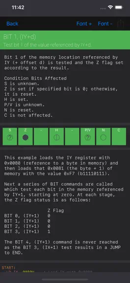 Game screenshot Z80 Reference apk