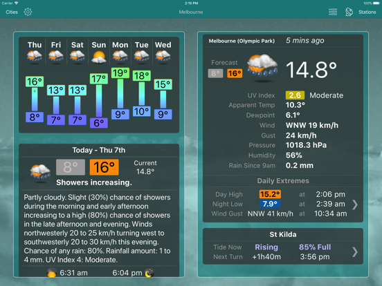 Screenshot #4 pour Oz Weather Plus