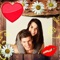 Love Photo Frames Collage is an app to create personalized love photo collages by adding your own photos