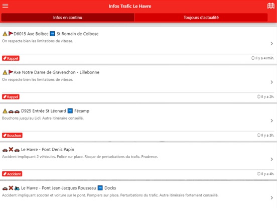 Screenshot #4 pour Infos Trafic Le Havre L'appli