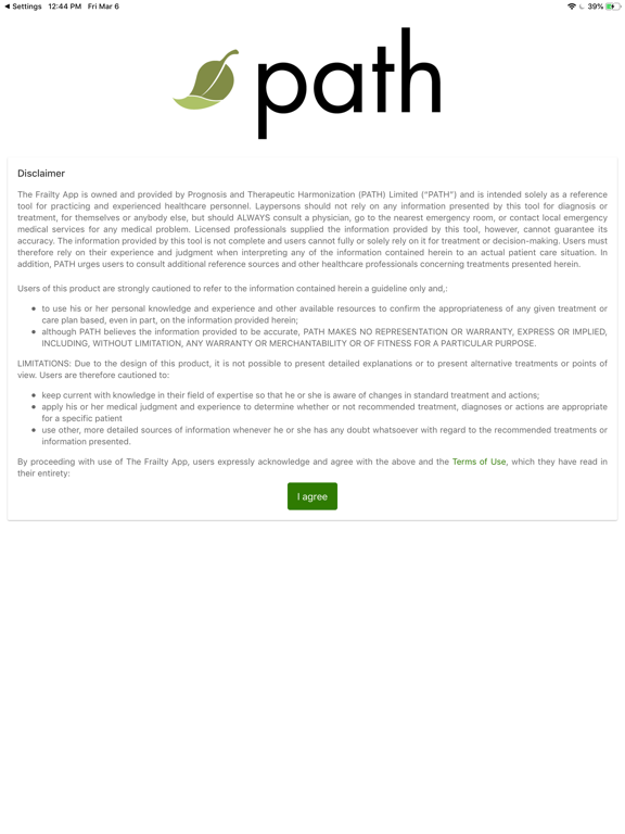 Screenshot #4 pour The Frailty App