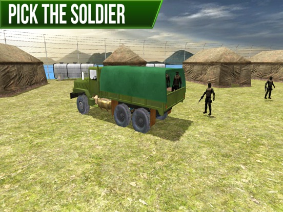 Military big truck driving 3Dのおすすめ画像1