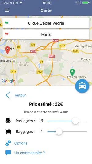 Taxi Metz screenshot 3