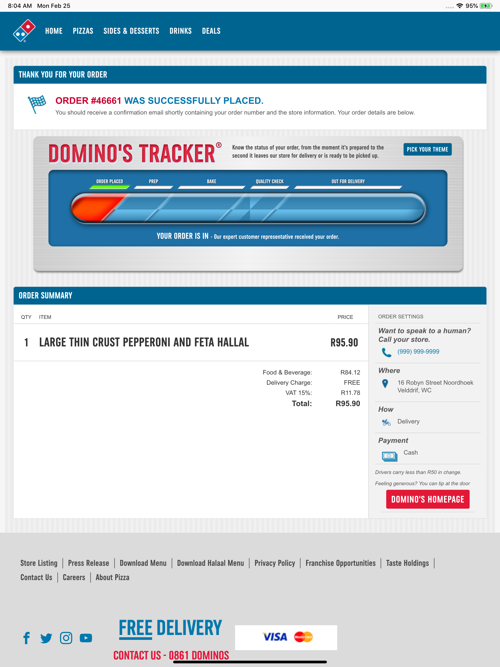 Domino's Pizza Caribbean screenshot 6