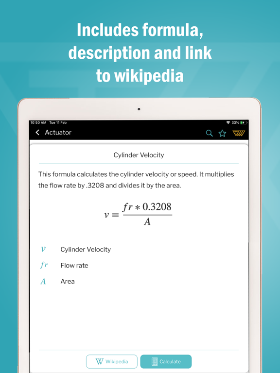 Mechanical Engg. Calculator iPad screenshot