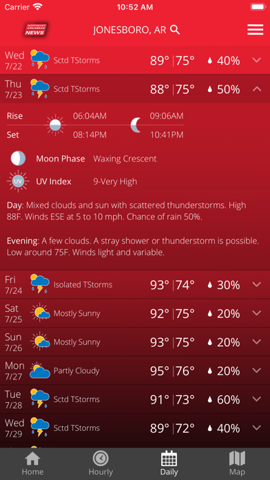 KJNB Weather Screenshot