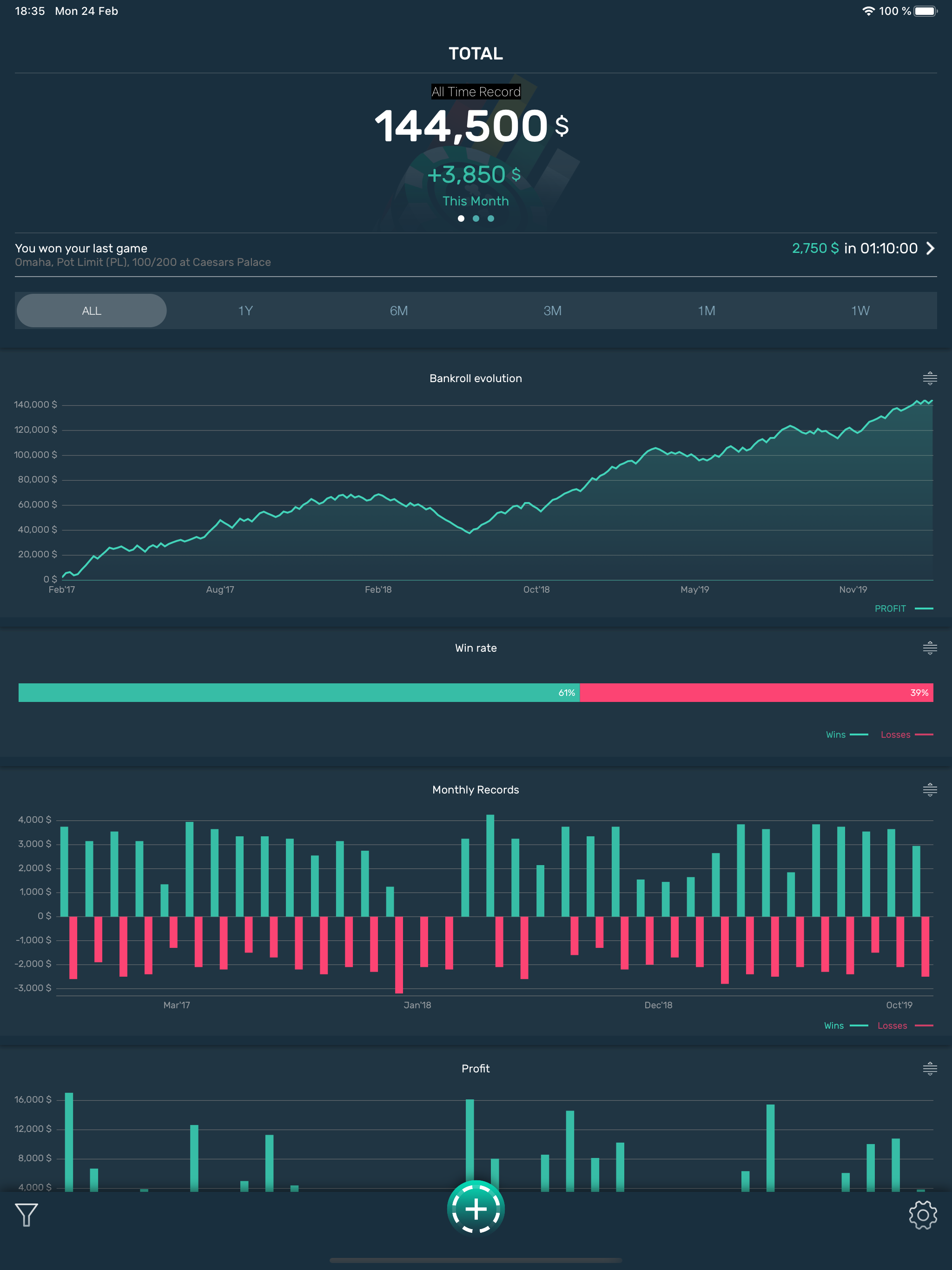 Poker Stack - Bankroll Tracker screenshot 6