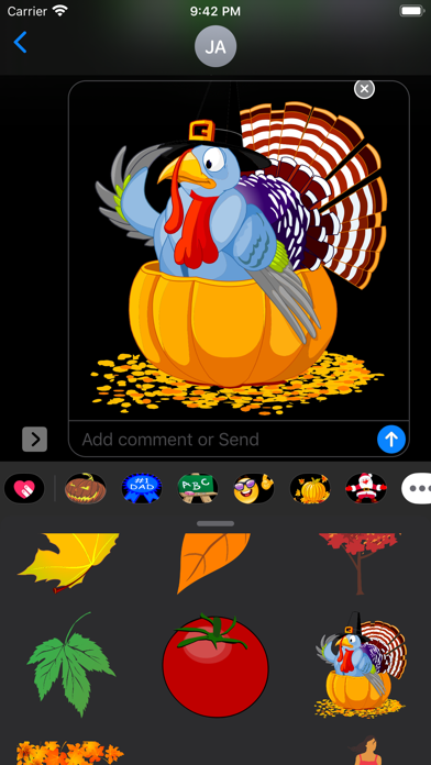 Screenshot #2 pour Thanksgiving Stickers & Emojis