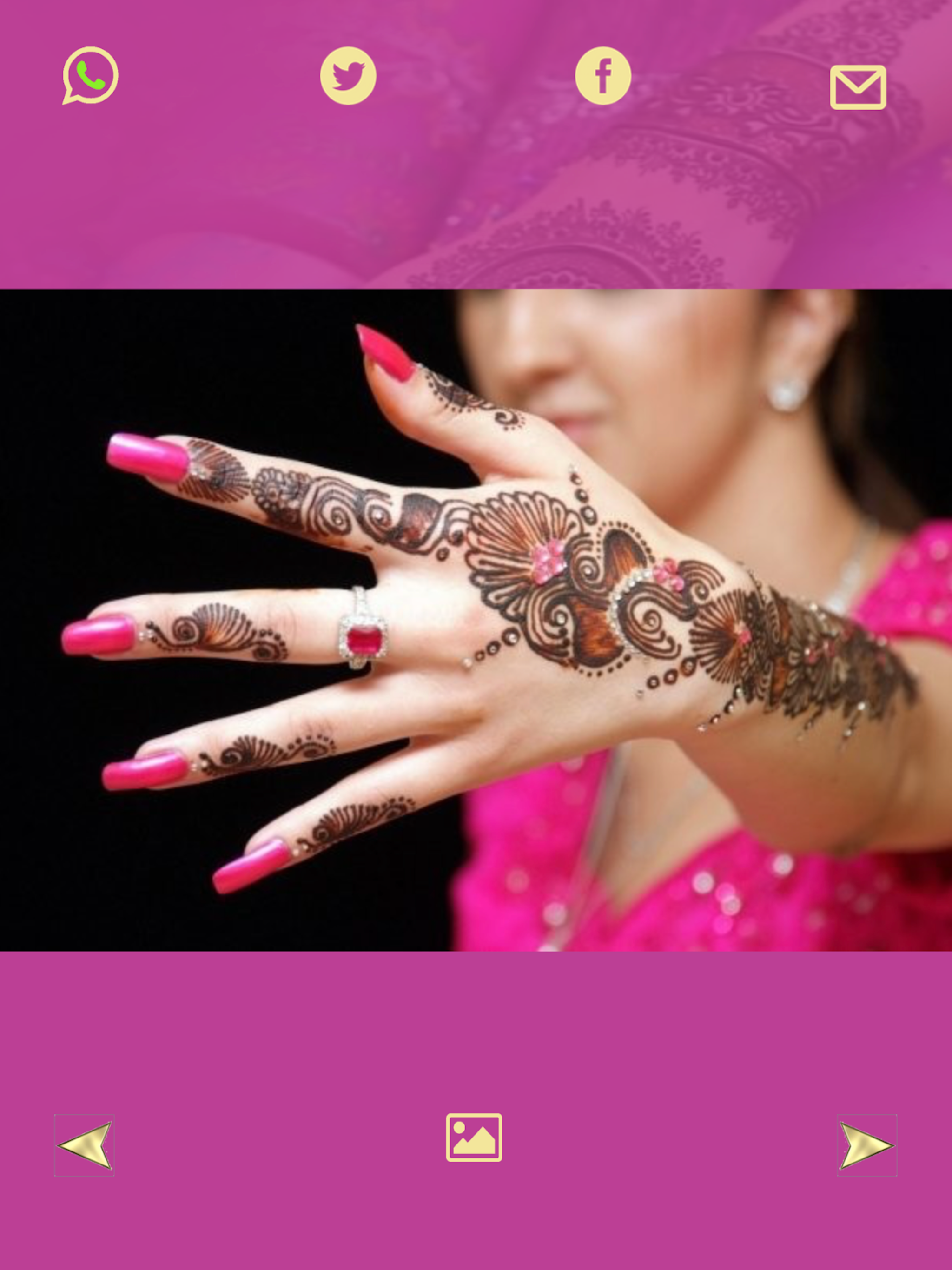 Arab Girls Mehndi Henna Design