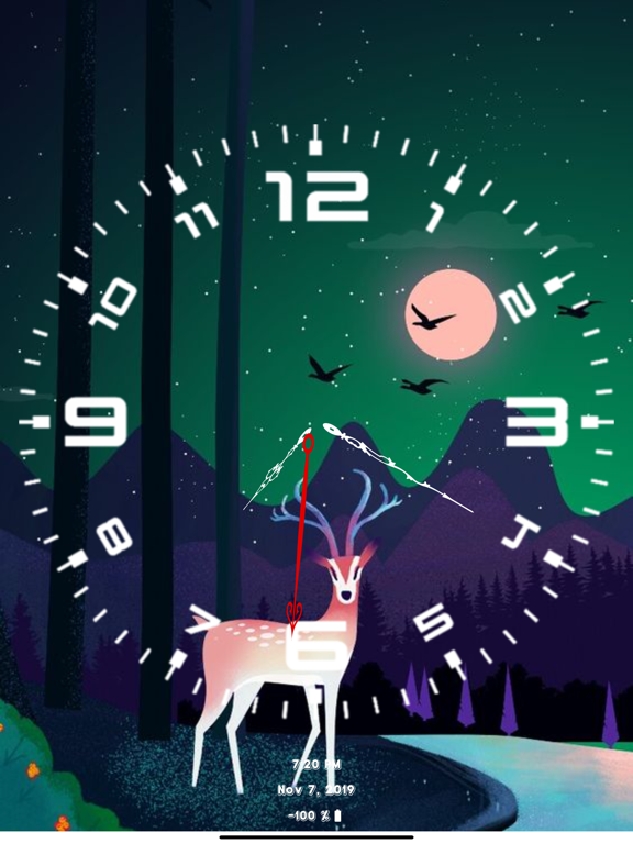 Analog Clock Face-Clock Widget iPad screenshot