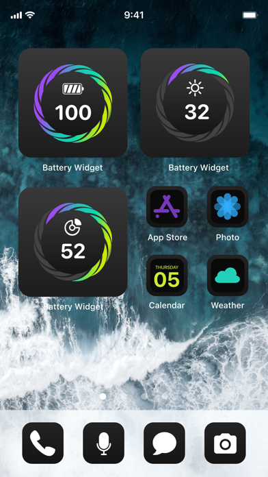 Battery Widget & Color Widgetsのおすすめ画像5