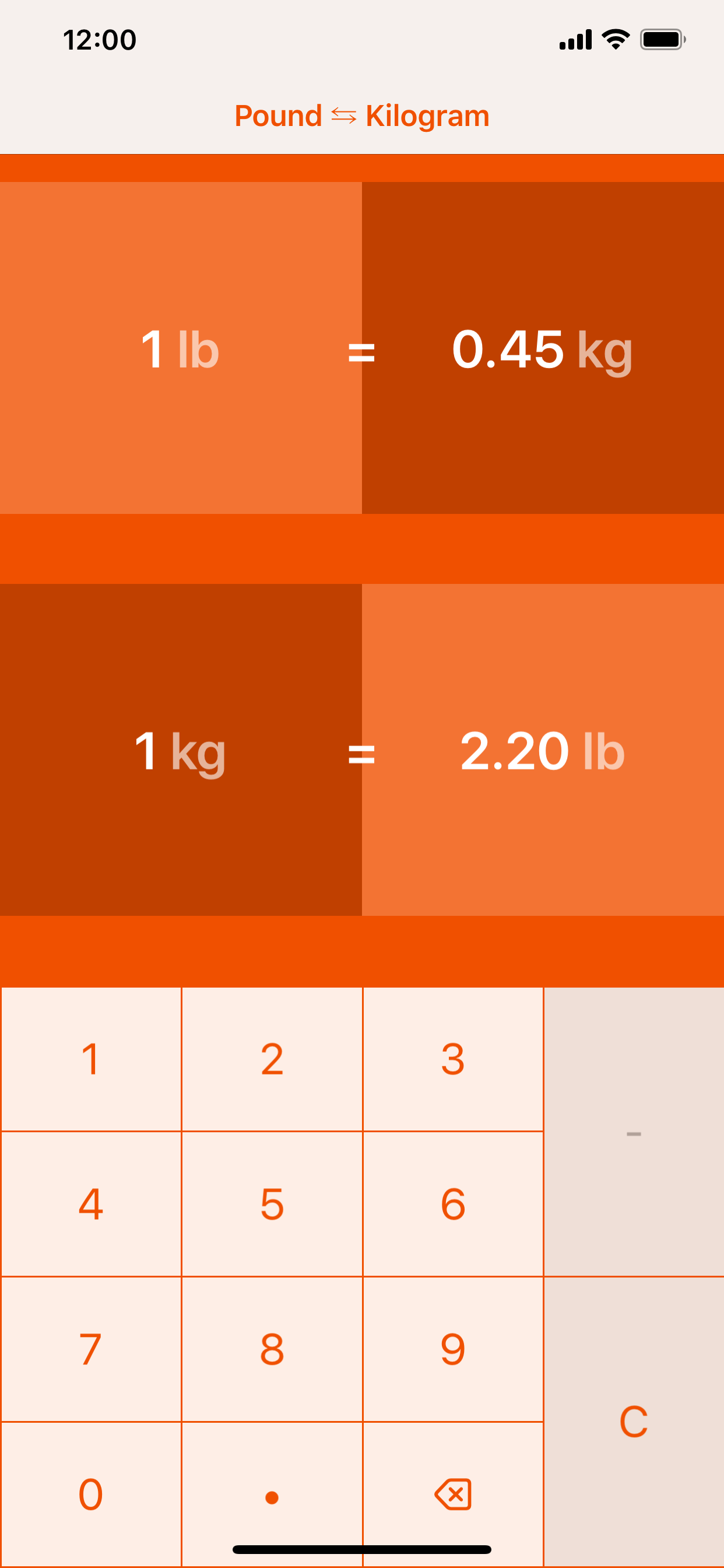 Pounds to Kilograms | lb to kg
