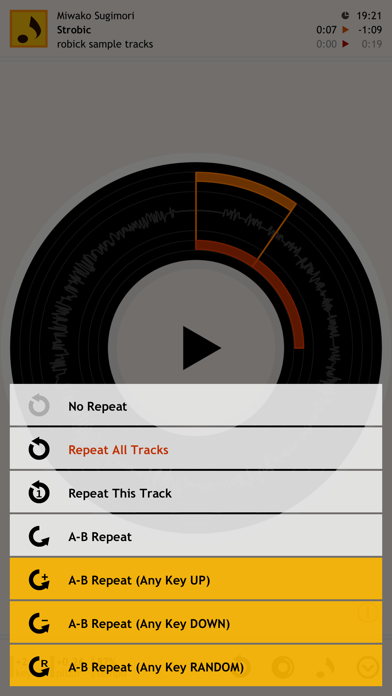 robick Audio Player Screenshot