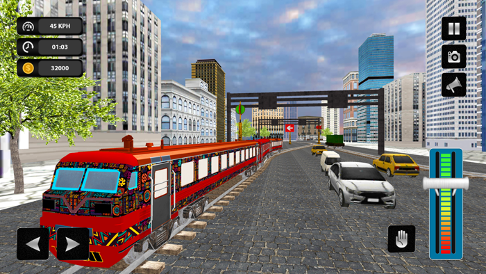 City Train Driver Modern Train