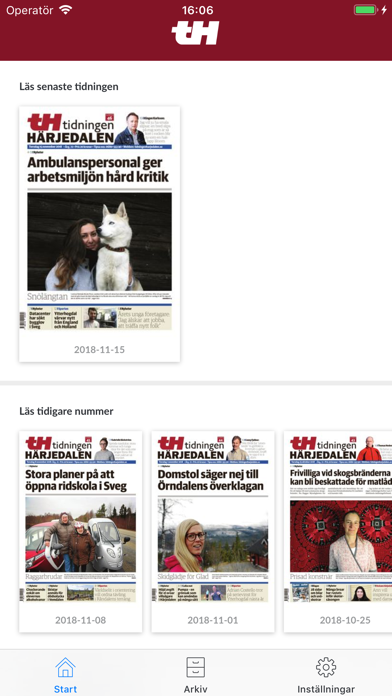 Screenshot #1 pour Tidningen Härjedalen e-tidning