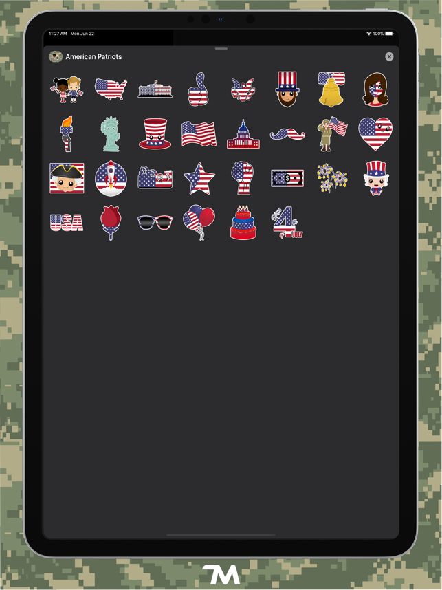 ‎American Patriots Stickers Screenshot