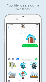 Travel-Moji Texting Stickers screenshot