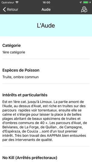 Capture d'écran de PLANS-PECHE En FRANCE sur iPhone 3