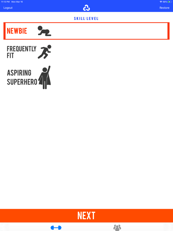 The Nomad Workout - Home & Gym iPad screenshot 6 - Health & Fitness app