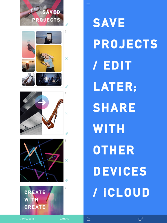 CREATE: Graphic Design + Fonts iPad screenshot 9 - Photo & Video app