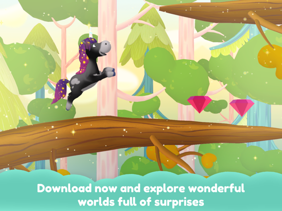 Unicorn Glitterluck Jump'n'Run iPad screenshot 5 - Education app