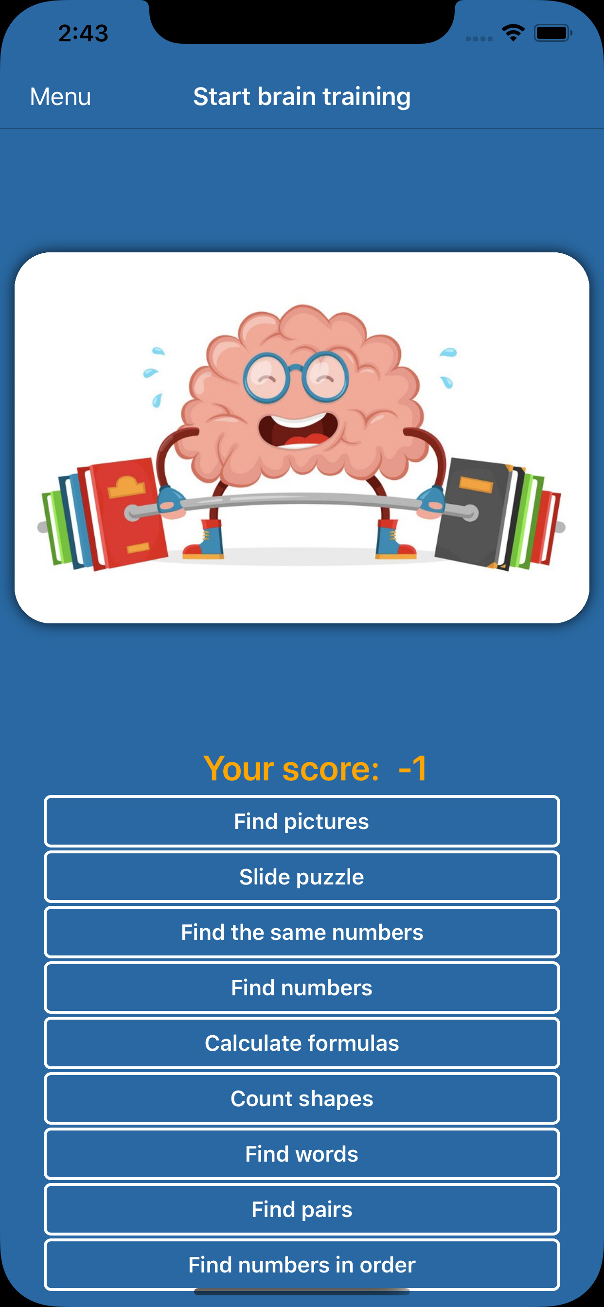 Brain and memory training