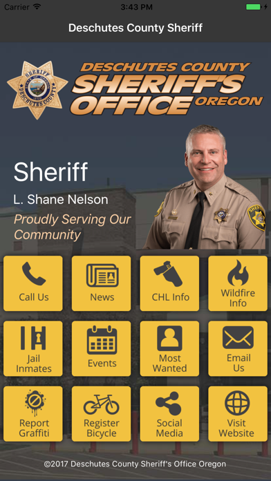 Deschutes County Sheriff Screenshot
