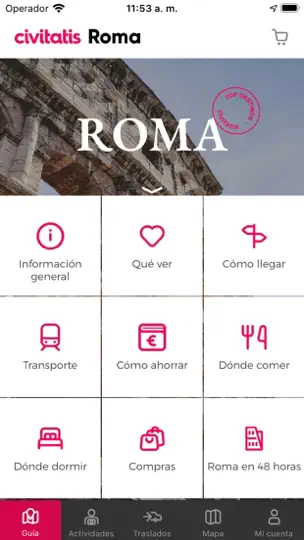 Captura de pantalla de Guía De Roma De Civitatis.com en iPhone 2