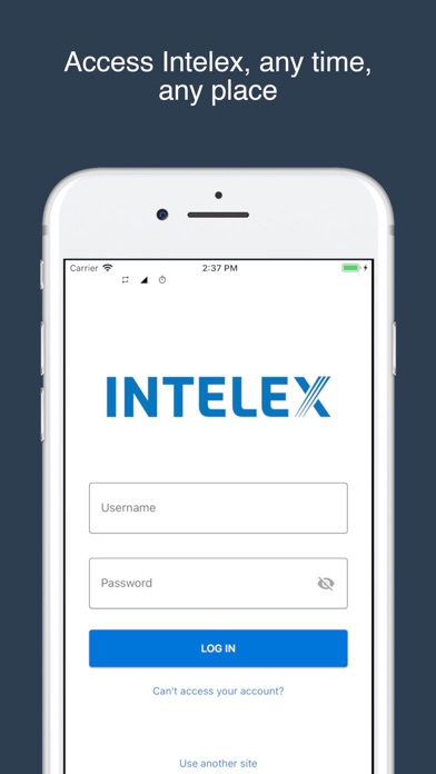 Intelex Mobile Screenshot