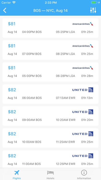 Flight tickets & Search hotel