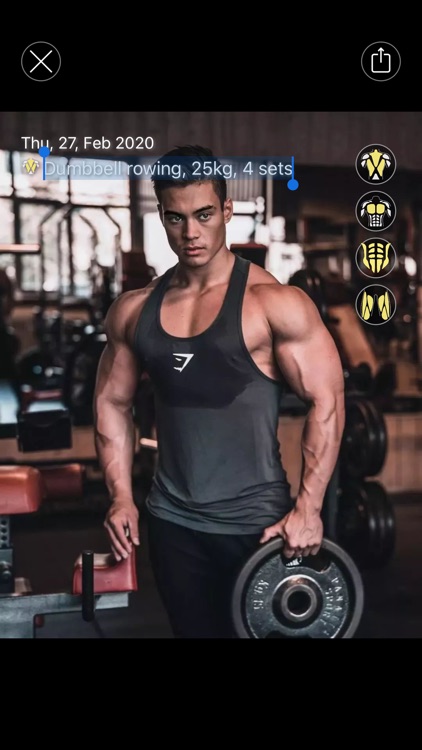 fitness log - gym photo track