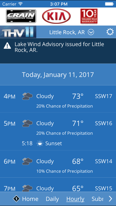 THV11 Weather Screenshot