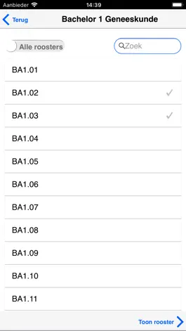 Game screenshot ErasmusMC Onderwijsrooster apk