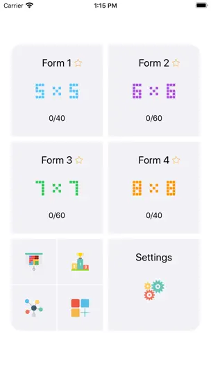 Скриншот Neon Blocks: Brain Puzzle на iPhone 1