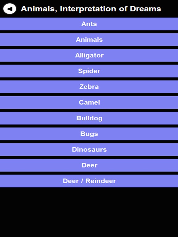 Dream meaning pocketbook iPad screenshot