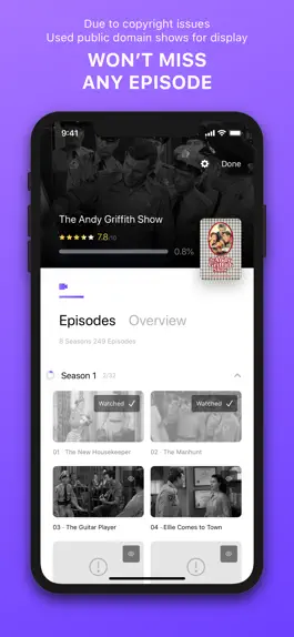 Game screenshot Eastwatch - TV Show Tracker apk