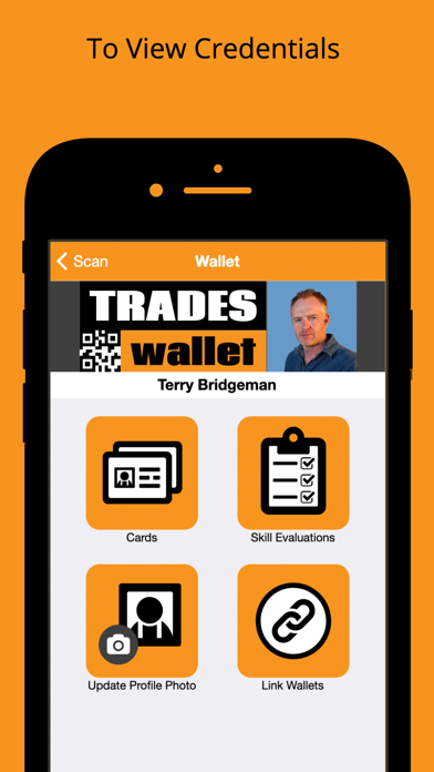 Trades Wallet Field Scanner Screenshot