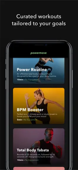 Game screenshot Powermove - A.I. Home Workouts apk